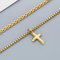 Fashionable Stainless Steel Creative Double-Layer Mixed Chain Hanging Cross Pendant Men's Necklace Accessories