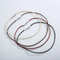Minimalist Men's and Women's Stainless Steel Buckle Wax Rope Necklace 45cm Jewelry