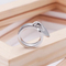 New Fashionable Personalized Stainless Steel Creative Diamond Heart Ring