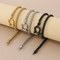 Unisex Horseshoe Buckle Necklace and Bracelet Set in Stainless Steel