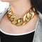 European and American Widened Ultra-Cool 43mm Cuban Chain High-Quality Glossy Necklace for Men and Women