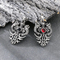Aggressive Old Born Xiao Long Necklace China-Chic Antique Double Dragons Playing with Beads and Diamond Sword Stainless Steel Men's Pendant