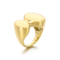 Smooth Geometric Irregular Opening Ring Electroplated with 18K Gold Stainless Steel Jewelry