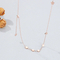 Trendy Stainless Steel Star Choker Necklace with Nine Stars
