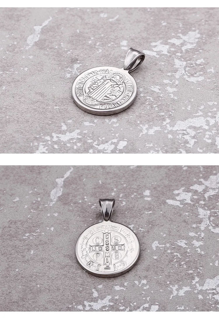 European American Fashion Personalized Stainless Steel Minimalist Men's Pendant DIY Necklace