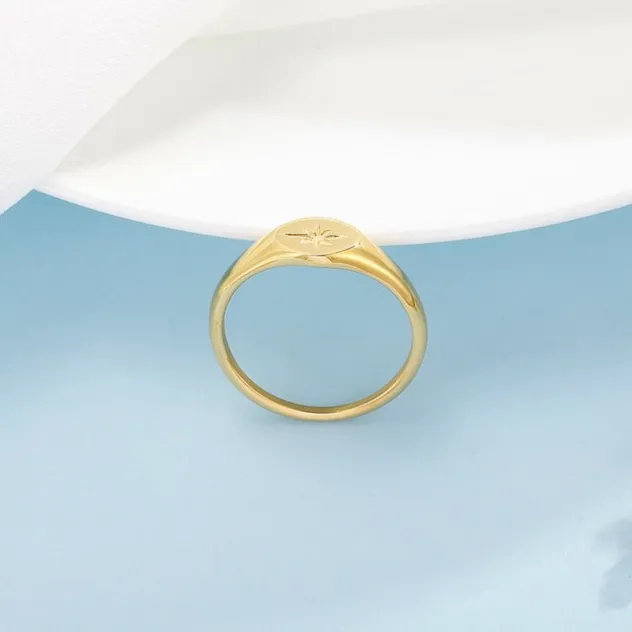 Chic Eight-Pointed Star Ring for Stylish Women's Accessories
