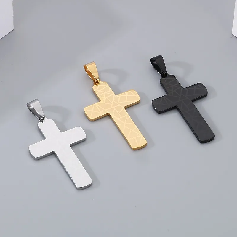Stainless Steel Jewelry Cross Pendant Suitable for Daily Wear