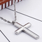 Classic Polished Cross Necklace Stainless Steel Pendant Fashion Unisex Lover Pendant