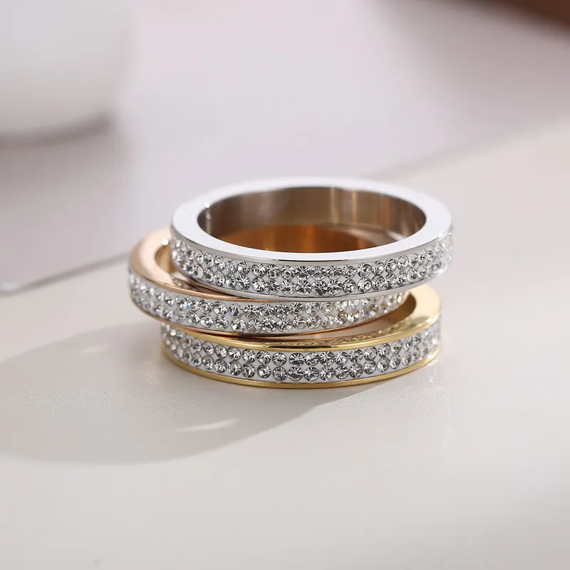 Personality Stainless Steel Hollow Roman Numeral Women's Ring Jewelry Wholesale
