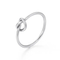 Japanese and Korean Simple and Versatile Knot Bracelet Stainless Steel Temperament Women's Concentric Knot Ring