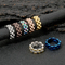 Stainless Steel Ring Watch Chain Design Hip-Hop Jewelry Men's Minimalist Ring