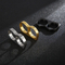 Creative Hip-Hop Smooth Finger Ring Men's Punk Stainless Steel Double Finger Ring