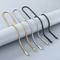 Simple and Hipster Twist Chain Necklace, Versatile and Fashionable, Personalized Vacuum Plated 18K Stainless Steel Men's Necklace with Dragon Bone Chain
