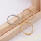 Elegant Openning Beaded Stainless Steel Ring with Water Ripple Design