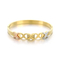 Vintage Personality Cross-Knot 18K Gold-Plated Twisted Stainless Steel Bangle Wholesale