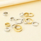 Trendy and Fashionable Stainless Steel Classic Curved Circular Temperament Girl Earrings Jewelry