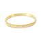 18K Gold-Plated Stainless Steel Gold Bracelet Diamond-Encrusted Bangle for Women