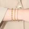 New Arrival Stainless Steel Minimalist Beaded Chain Hollow Ball Handmade Chain Bracelet