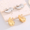 European and American Style Water Droplet Earrings with Versatile Temperament, Smooth Hollow Jewelry