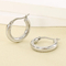 Simple Circle Versatile Earrings Female Ins Geometric Smooth Stainless Steel Earrings Jewelry