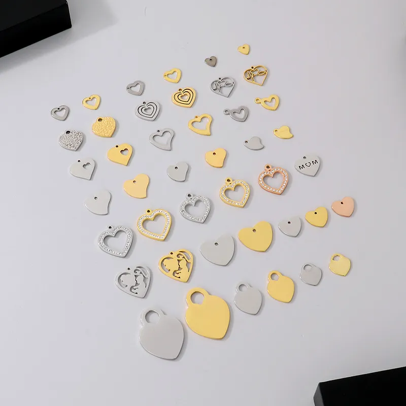 Stainless Steel Heart-Shaped DIY Jewelry Accessories Necklace Bracelet Material