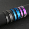 Stylish Adjustable Stainless Steel Couple Wide Watches Bracelets Bangles
