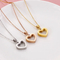 Fashion Stylish Necklace for Women Heart Shaped Steel Necklace