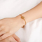 12 Zodiac Signs Stainless Steel Diamond-Embedded Gold Bracelet Adjustable Jewelry