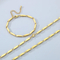 Simple Stainless Steel Geometric Sunflower Seed Chain Fashionable Colorful Bracelet&Necklace Accessories