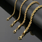 Durable Twisted Stainless Steel Chain Bracelet for Men