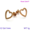 European American Fashion Minimalist Trendy Earrings Stainless Steel Hollow Heart Stud Earrings