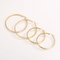 Fashion Stainless Steel Multi Specification Round Girl Temperament Earrings Jewelry Wholesale
