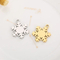 Fashionable Hexagonal Snowflake Exquisite Small Pendant Christmas DIY Accessory
