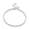 Stainless Steel Trendy Fashion Temperament Personalized Single Circle Zircon Full Diamond Bracelet Necklace for Women