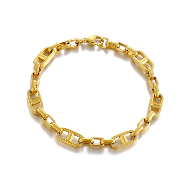 New Electroplated Stainless Steel Bracelet and Necklace Set for Women