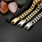 Simple Stainless Steel Bracelet Fashion Trendy Men's Cuban Chain Bracelet