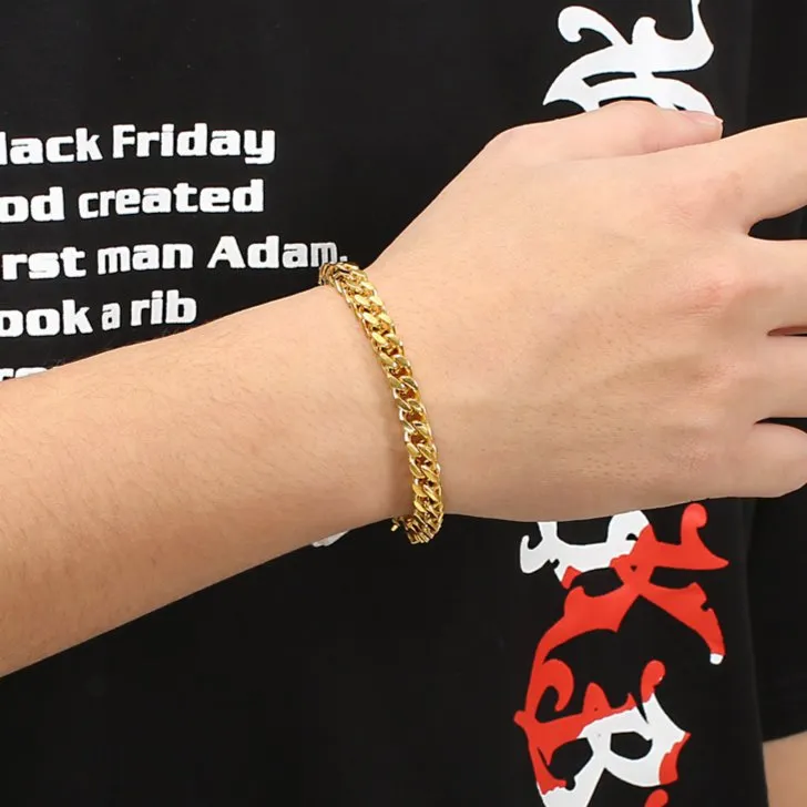 Unique Men's Square Bracelet with Dragon Bone Design