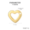 Stainless Steel Hollow Heart-Shaped Pendant Necklace DIY Jewelry Accessories