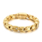 Cross-Border Trendy Minimalist Glossy Jewelry, Vacuum Plated 10mm Stainless Steel Men's Bracelet with Melon Seed Chain