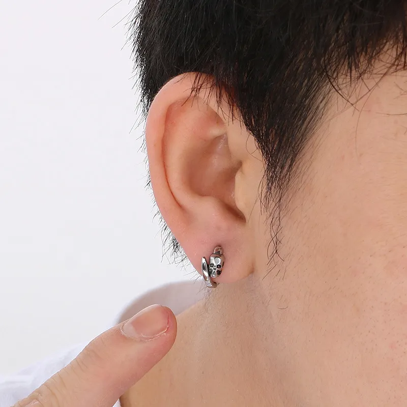 Design Inspired Earrings, Men's and Women's Personalized Fashion, Retro Rose Stainless Steel Earrings Accessories