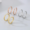 Stainless Steel Jewelry Coil Earrings Suitable for Both Men and Women for Daily Wear