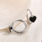 Stainless Steel Jewelry Heart-Shaped Earrings Suitable for Daily Wear
