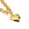 Minimalist Personalized Large Heart Pendant Stainless Steel Necklace Hip-Hop Stainless Steel Jewelry Set