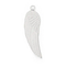 Fashion Stainless Steel Feather Angel Wing Necklace Pendant Jewelry Accessories