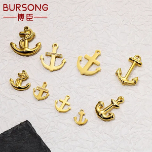 Stainless Steel Ship Anchor Series Necklace Bracelet Pendant DIY Accessories