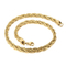 Unique Twisted Rope Chain Necklace Crafted From Stainless Steel
