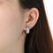 Stainless Steel Rhinestone Earrings Suitable for Daily Wear