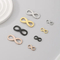 Stainless Steel Infinity Symbol Accessories DIY Love Heart Charm Jewelry Parts
