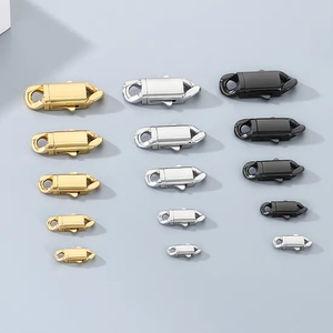Stainless Steel Creative Polished Button Bracelet Necklace Chain DIY Buckle Accessories Wholesale