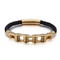 Street Trend Fashion Leather Bracelet Personalized Stainless Steel Bicycle Chain Bracelet